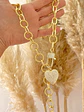 Collar XL Maxi Cadenon Corazon Circones Gold - Miniatura 3