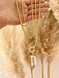 Collar XL Cuarzo Transparente Cadena Veneciana   - Miniatura 1