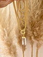 Collar XL Cuarzo Transparente Cadena Veneciana   - Miniatura 4