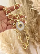 Collar Maxi Cuarzo y Cadenón Redondo Gold - Miniatura 1