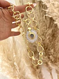 Collar Maxi Cuarzo y Cadenón Redondo Gold - Miniatura 4