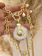 Collar Maxi Cuarzo Perla y conector Herradura Circones - Miniatura 1