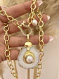 Collar Maxi Cuarzo Perla y conector Herradura Circones - Miniatura 3