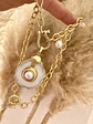 Collar Maxi Cuarzo Perla y conector Herradura Circones - Miniatura 5