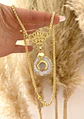 Collar Maxi Cuarzo Conector Barroco Gold  - Miniatura 2