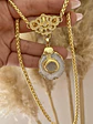Collar Maxi Cuarzo Conector Barroco Gold  - Miniatura 6