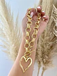 Collar XL Corazon Silueta Maxi Cadenón Gold  - Miniatura 3