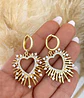 Aros Corazón Sagrado Circones Gold  - Miniatura 1