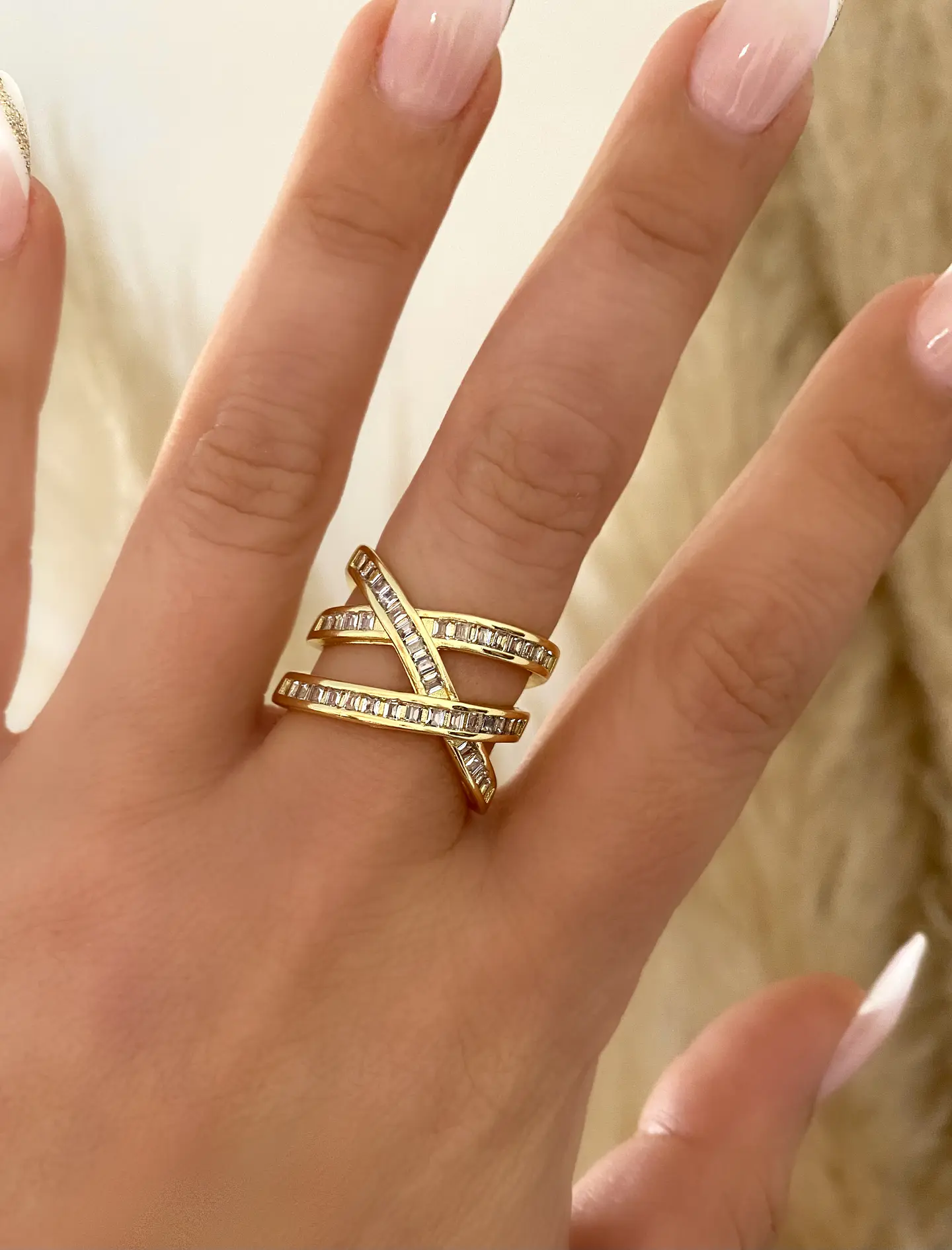Anillo Triple Entrelazado Circones ajustable  1