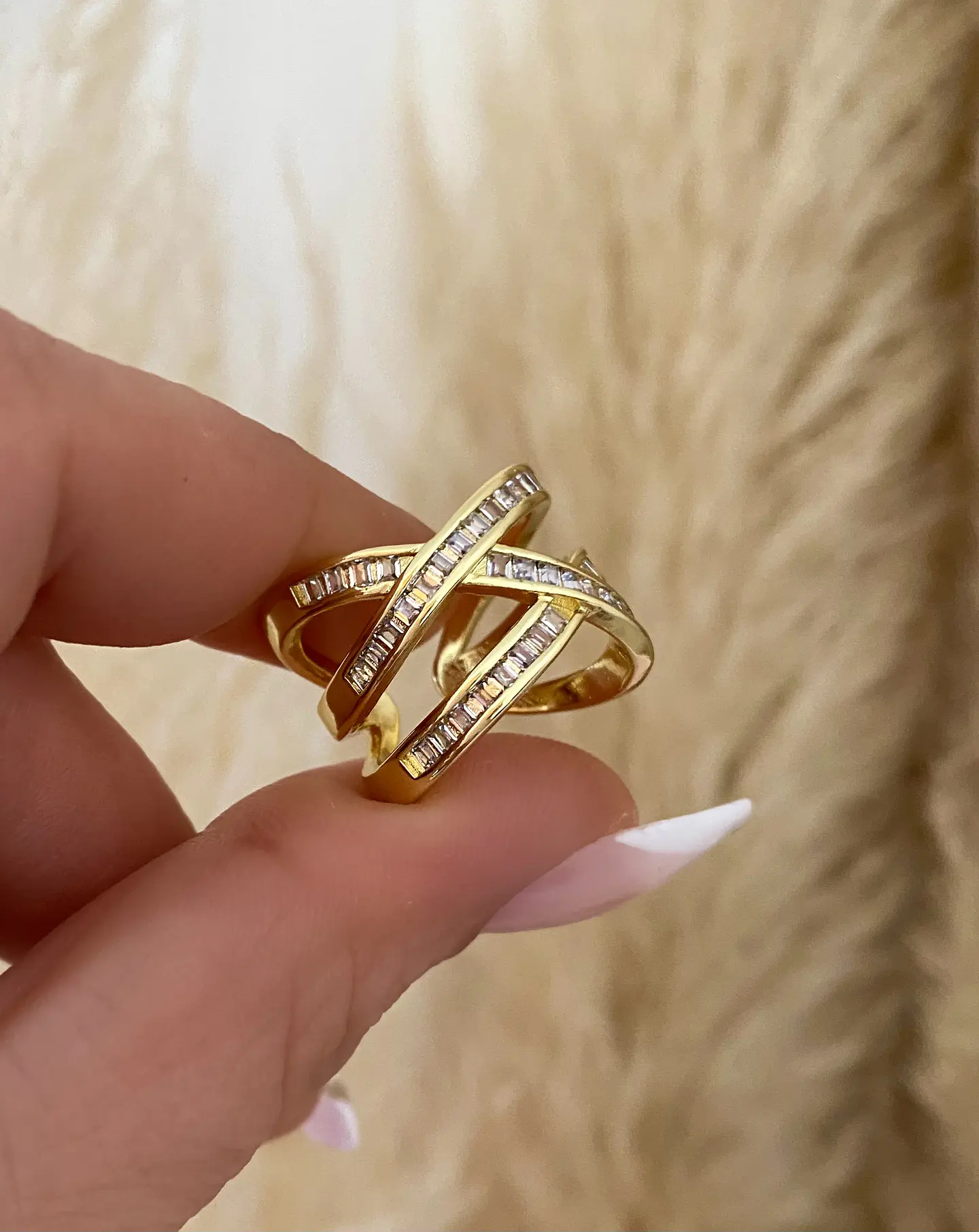 Anillo Triple Entrelazado Circones ajustable  3