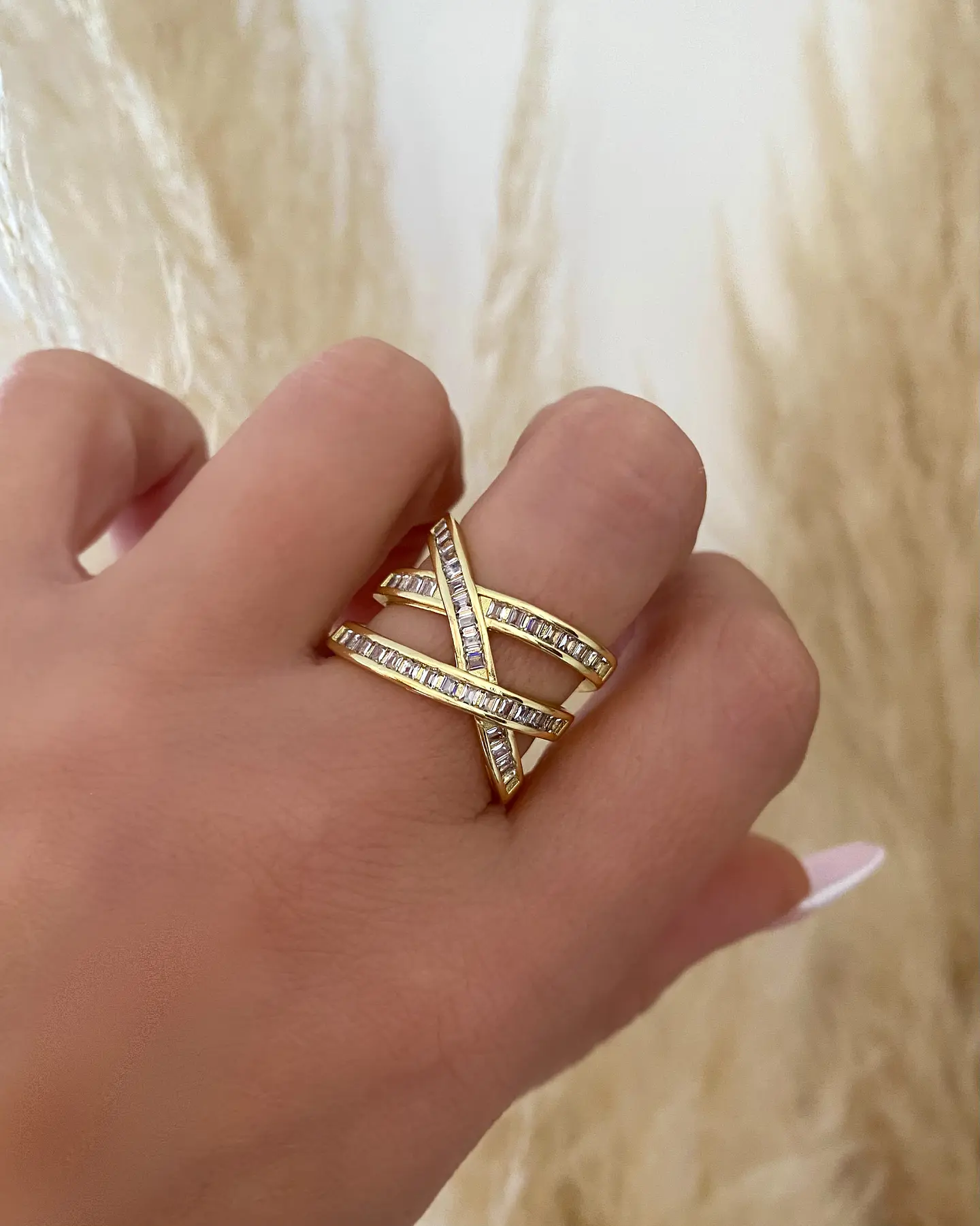 Anillo Triple Entrelazado Circones ajustable  4