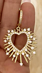 Aros Corazón Sagrado Circones Gold  - Miniatura 2