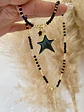Collar Estrellas Black piedras facetadas  - Miniatura 3