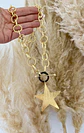 Collar maxi Eslabones Estrella lijada Gold  - Miniatura 4