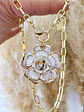 Collar Maxi Camelia Nácar Broche Luxury Circones - Miniatura 2