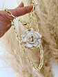 Collar Maxi Camelia Nácar Broche Luxury Circones - Miniatura 1