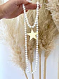 Collar XL Maxi Estrella Lijada piedra Howlita - Miniatura 2