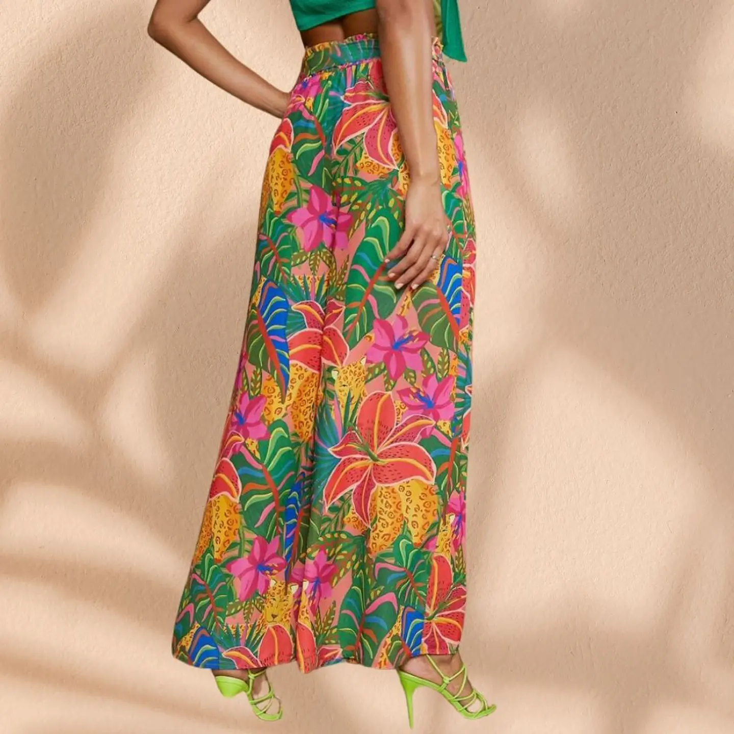 Pantalón Palazzo Tropical 3