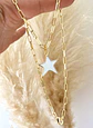 Collar Estrella Blanca Esmaltada Gold - Miniatura 3