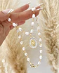 Collar Perlas Rio medalla Virgen gold - Miniatura 2