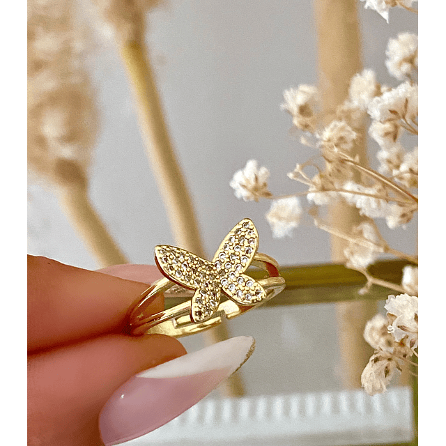 Anillo Mariposa circones Gold