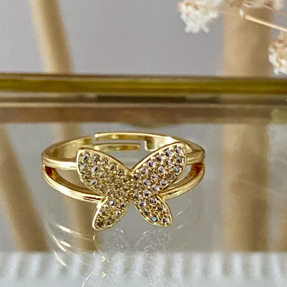 Anillo Mariposa circones Gold 1