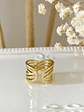 Anillo Entrelazado Circones y bolitas Gold  - Miniatura 6