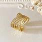 Anillo Entrelazado Circones y bolitas Gold  - Miniatura 1