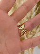 Anillo Entrelazado Circones y bolitas Gold  - Miniatura 7