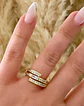 Anillo Triple Circones ajustable Gold - Miniatura 4