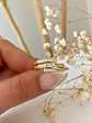 Anillo Triple Circones ajustable Gold - Miniatura 6