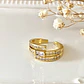 Anillo Triple Circones ajustable Gold - Miniatura 1