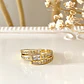 Anillo Triple Circones ajustable Gold - Miniatura 5