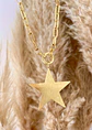 Collar Maxi Estrella lijada Gold - Miniatura 3