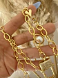 Collar XL Maxi Camelia Nácar Gold - Miniatura 3