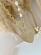 Collar XL  Corazón Perlas Broche Circones  - Miniatura 5