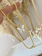 Collar Mariposa Blanca Gold - Miniatura 2