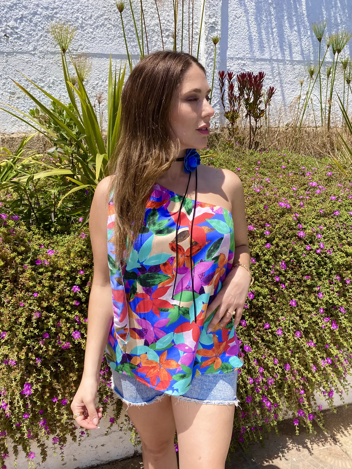 Top Off Shoulder Violet  4