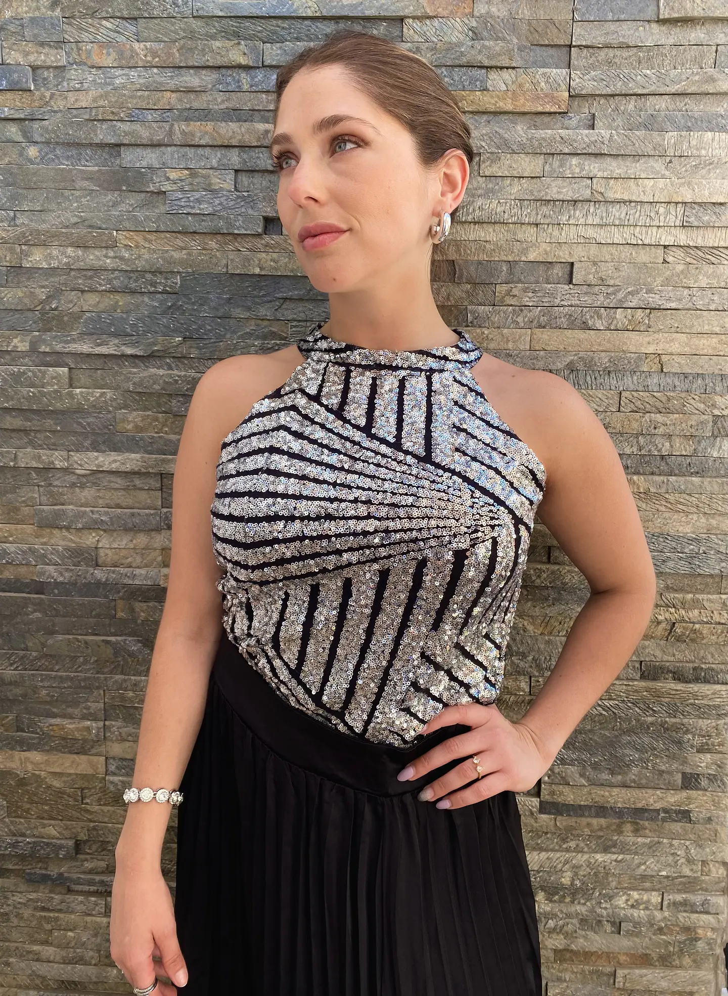 Top Halter Lentejuelas Estela   1