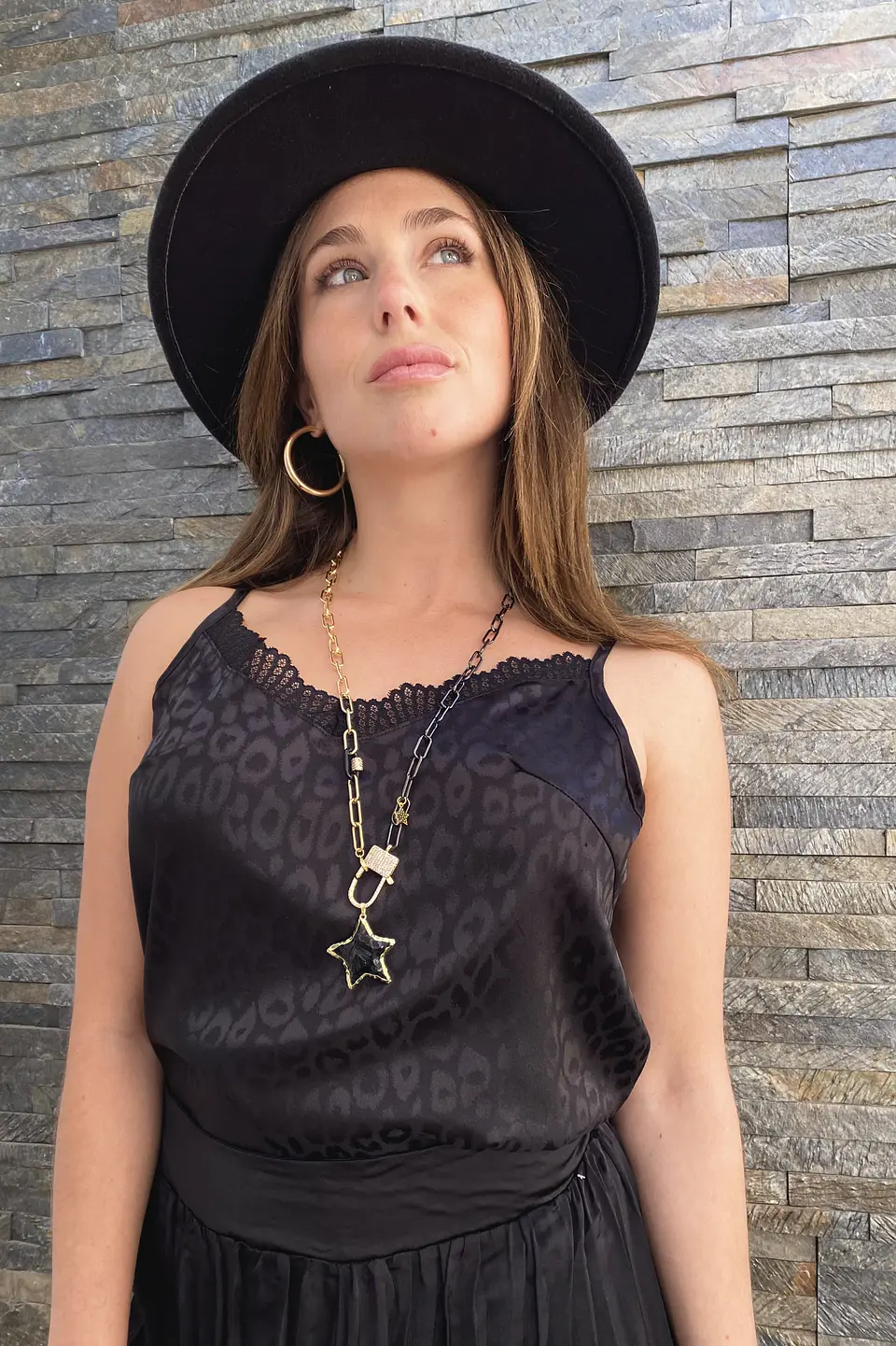 Top Mallorca Print Negro 3
