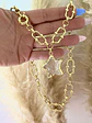 Collar Estrella Cuarzo Eslabones mixtos Gold - Miniatura 3