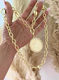 Collar Medallón Padre Nuestro Gold - Miniatura 2