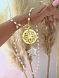 Collar XL Mandala y Estrella cuarzo Perlas de rio - Miniatura 2