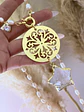 Collar XL Mandala y Estrella cuarzo Perlas de rio - Miniatura 4