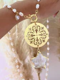 Collar XL Mandala y Estrella cuarzo Perlas de rio - Miniatura 5