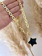 Collar Eslabones Aplanados Estrella Obsidiana  - Miniatura 6