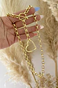 Collar Corazón Silueta maxi Eslabones redondos  - Miniatura 4