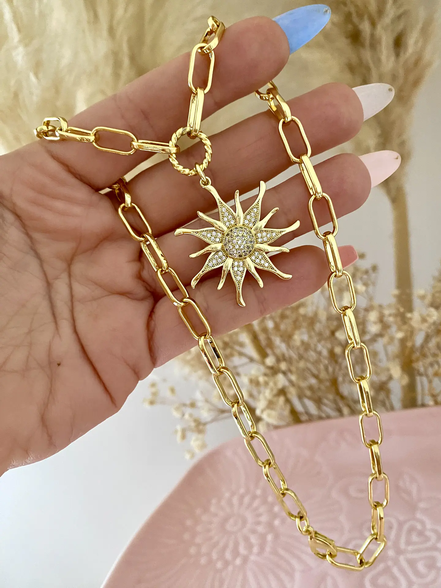 Collar Sol Circones Gold  1