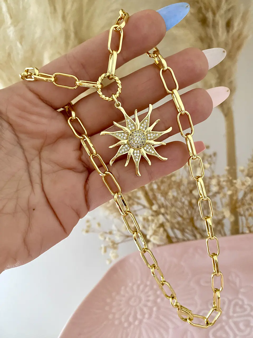 Collar Sol Circones Gold  1