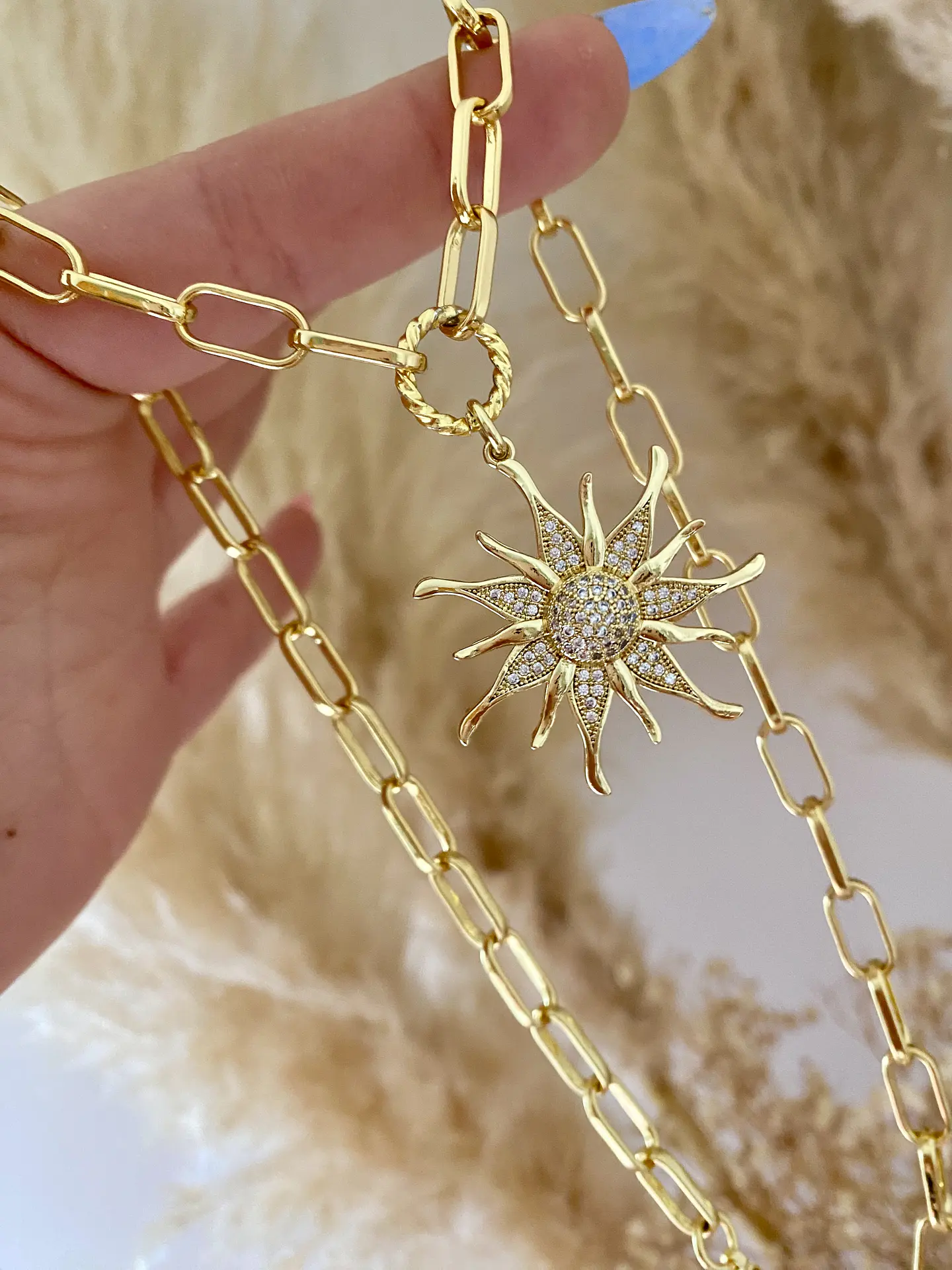 Collar Sol Circones Gold  2